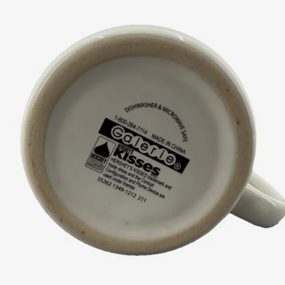 Vintage Hershey's‎ Kisses Mug Coffee Multicolor Ceramic 12 oz. Retro Candy Y2K